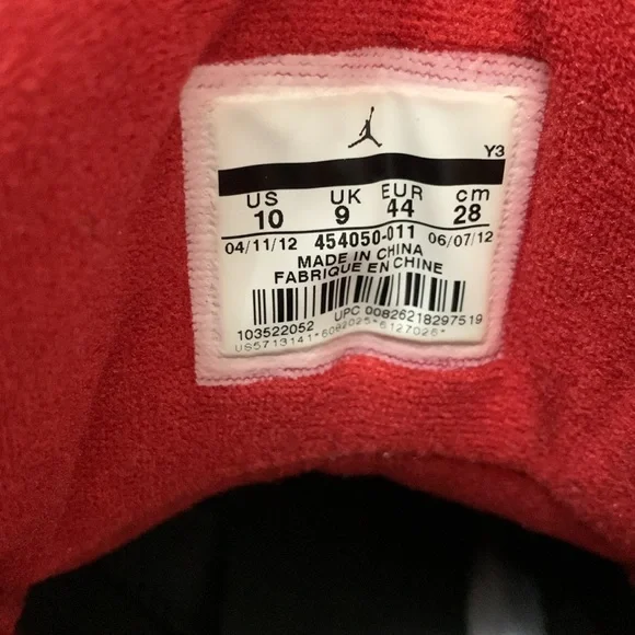 Jordan SC-2 Bred, blk/red, sz10 - Picture 3 of 6